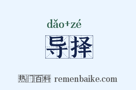 导择是什么意思的图片